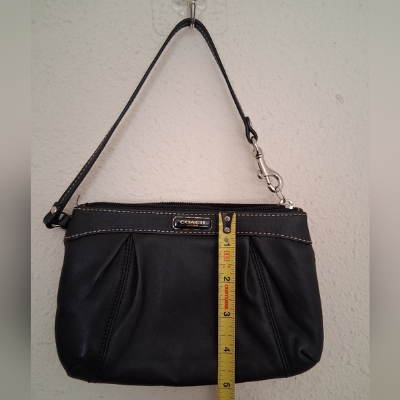 Coach Black Leather Wristlet - Picture 3 of 6